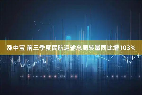 涨中宝 前三季度民航运输总周转量同比增103%